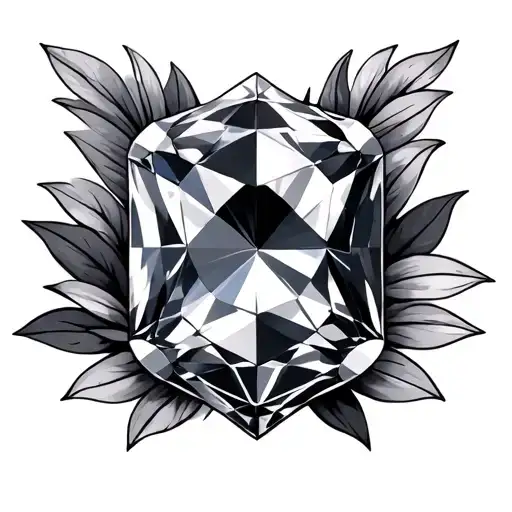 Birthstone tattoo design idea