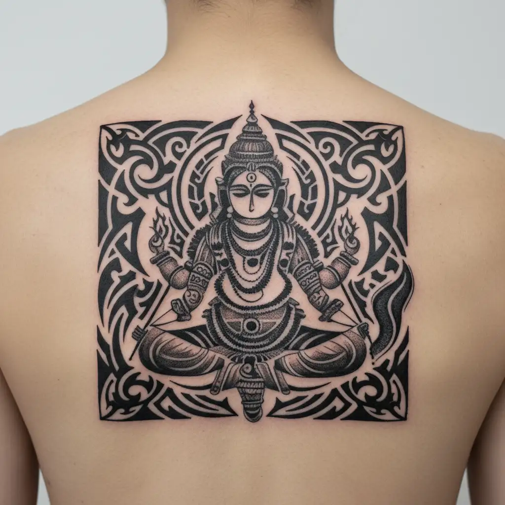 Bhagavathi Devi tattoo design idea