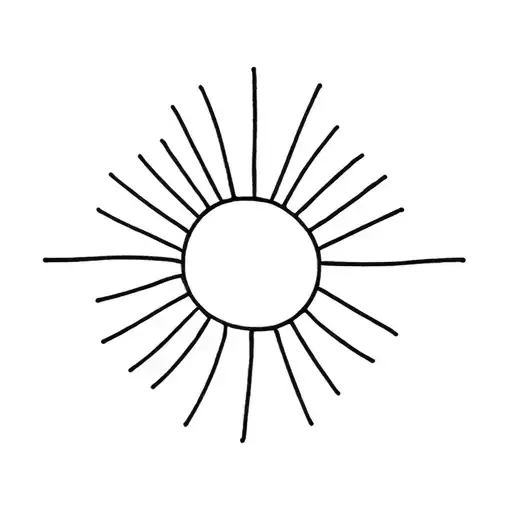 twenty two with sunshine  tattoo design idea