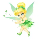 tinker bell with hearts date 09 08 17 / 01 28 78 tattoo design idea