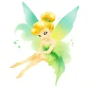 tinker bell with hearts date 09 08 17 / 01 28 78 tattoo design idea