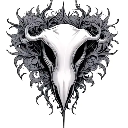 Vulva tattoo design idea