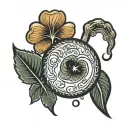 kidney tattoo design idea