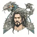 jonny silverhand cyberpunk 2077 tattoo design idea