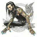 jonny silverhand cyberpunk 2077 tattoo design idea