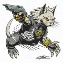 jonny silverhand cyberpunk 2077 tattoo design idea