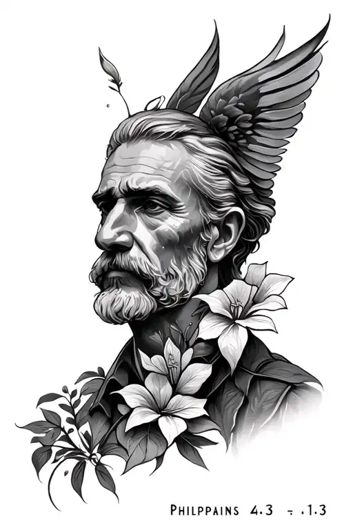 Philippians 4:13 tattoo design idea