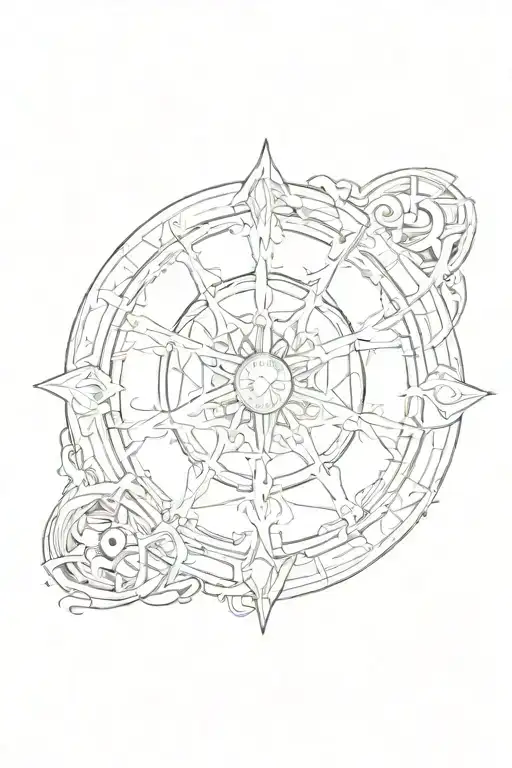 the wheel of time  tattoo design idea