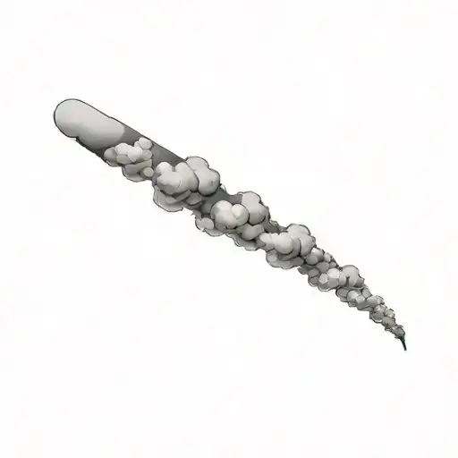 Coverup Clouds and Smoke tattoo design idea