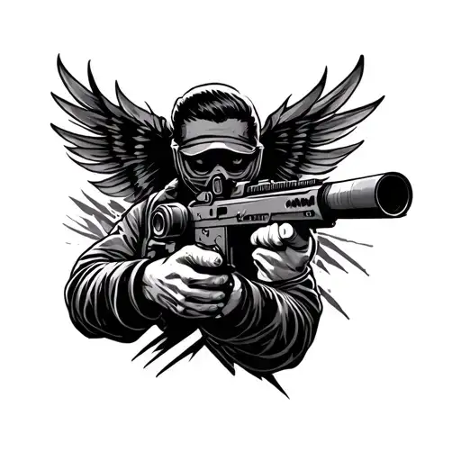 Sniper tattoo design idea