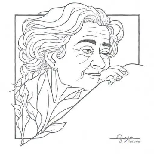 I mourn grandma tattoo design idea