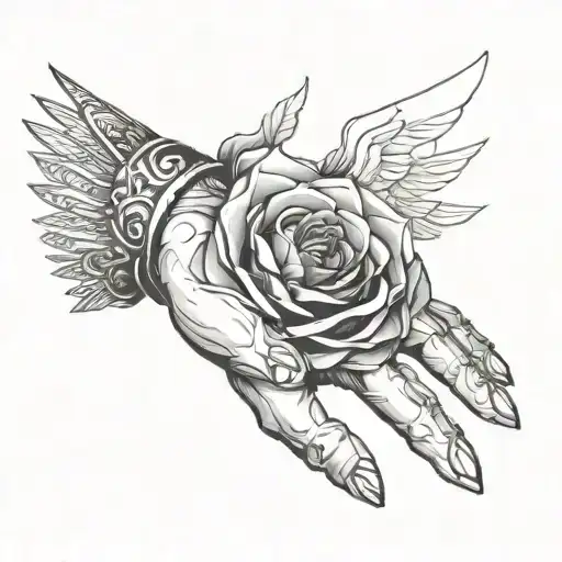Create a wrist tattoo which should be at least 8 inches depicting sigma image tattoo design idea