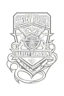 Harley Davidson logo tattoo design idea