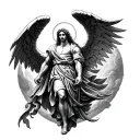 saint michael tattoo design idea