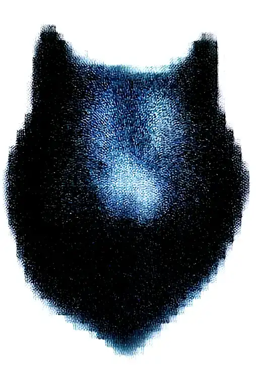 growling wolf face and realistic rocky mountains inside tattoo design idea