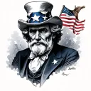 Uncle Sam tattoo design idea
