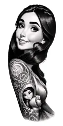 All disney characters tattoo design idea