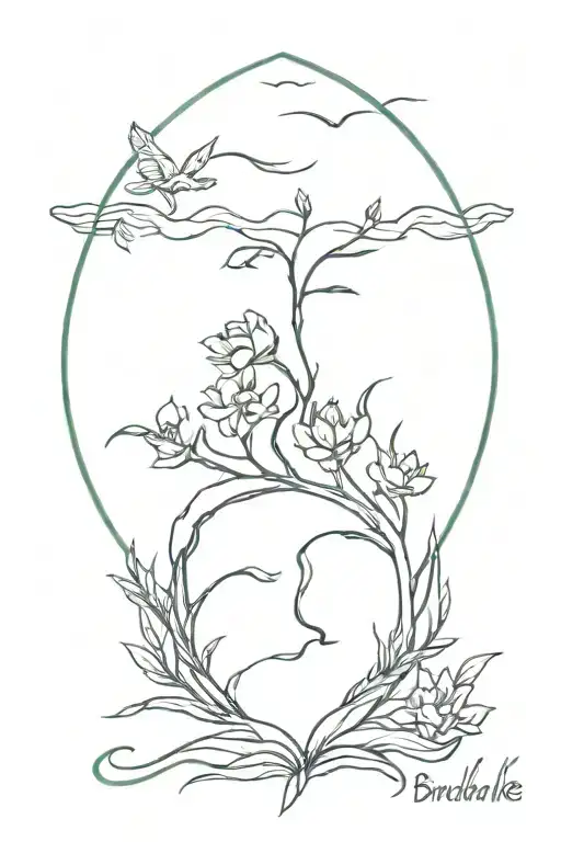 Nature, Brandon Lake’s song “God is not against me” and Matthew 6:25-34 tattoo design idea