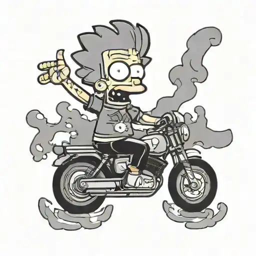 Bart Simpson tattoo design idea