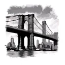 Brooklyn Bridge tattoo design idea