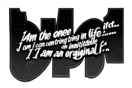 "Wait for it..." in large letters behind "I am the one thing in life I can control I am inimitable I am an original" tattoo design idea