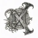 2003 Roman Numerals tattoo design idea