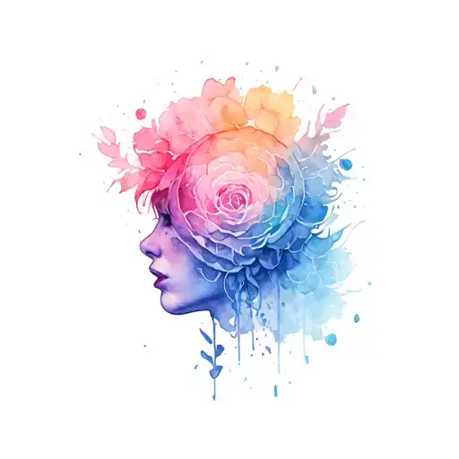 "mental hell", isolation, lack of will and motivation, procrastination, lack of goals, abstract tattoo design idea