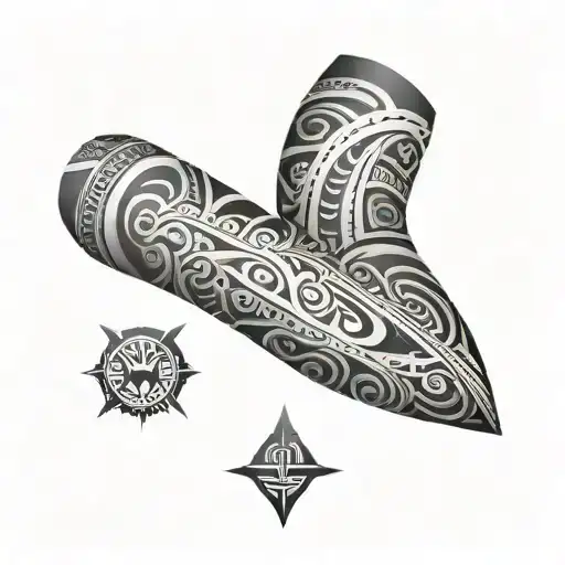 fijian Maori full sleave tattoo design idea