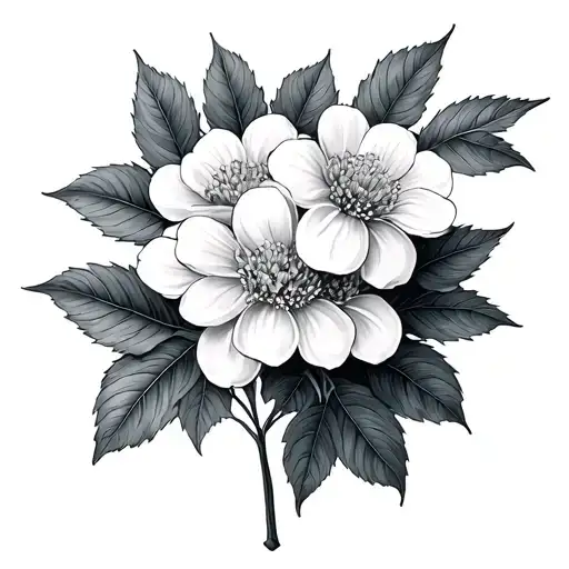 Wattle tattoo design idea