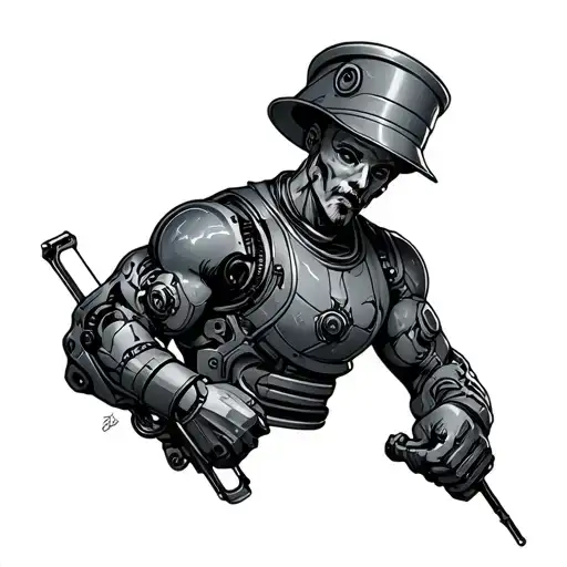 Machinist tattoo design idea