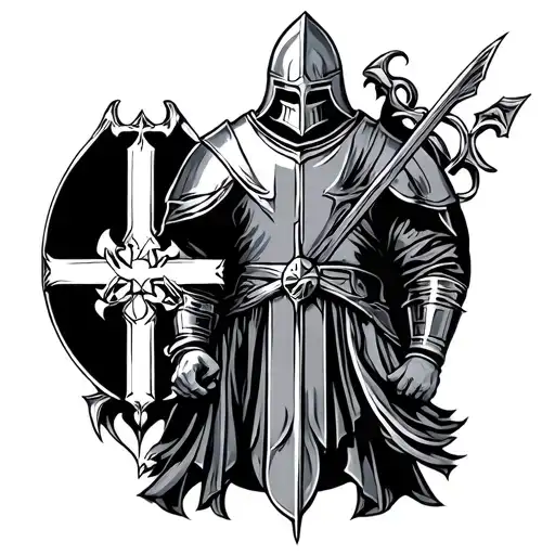 Knights Of Templar tattoo design idea