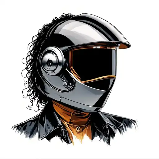 michael jackson fusion daft punk tattoo design idea