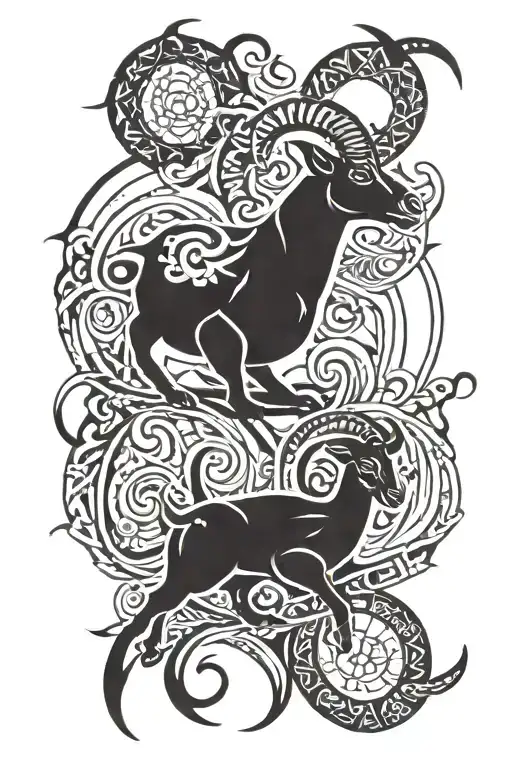Seven Deadly Sins Goat of Lust tattoo design idea