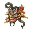 connect mask tattoo design idea