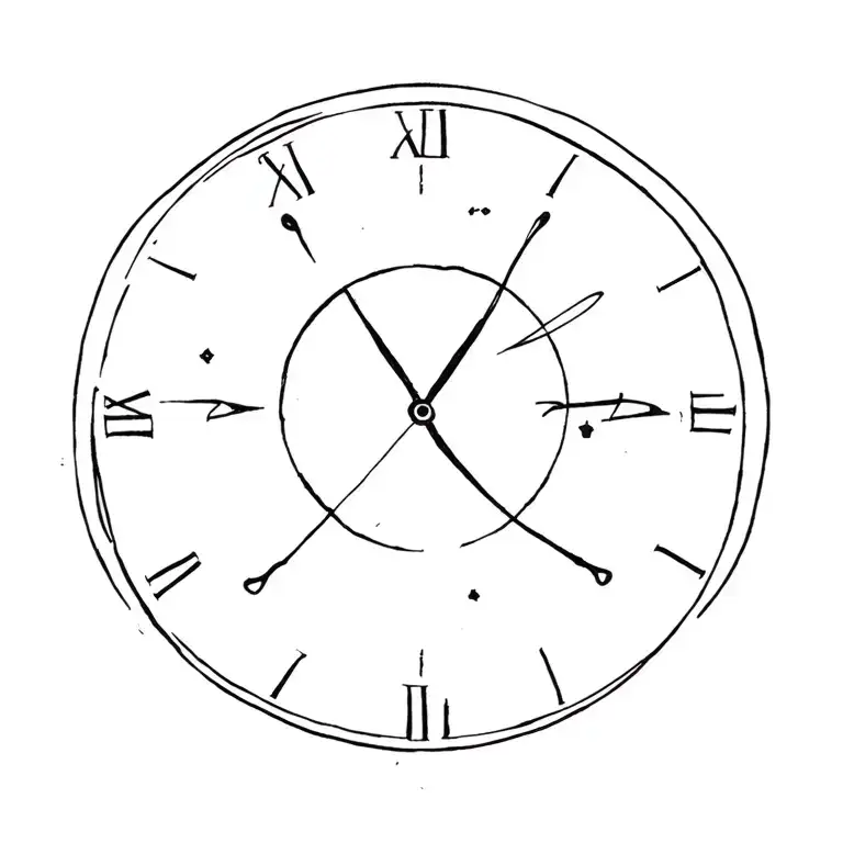 Time-speeding stand; a symbol of absolute destiny and the cycles of the universe. tattoo design idea