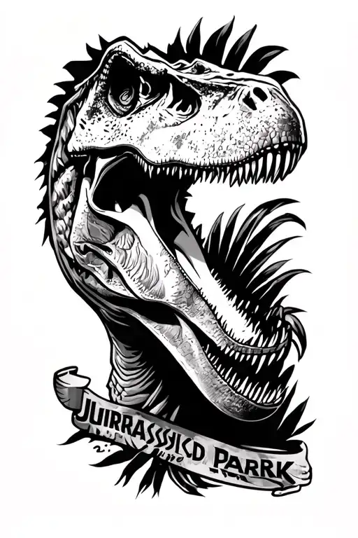 Jurassic Park tattoo design idea
