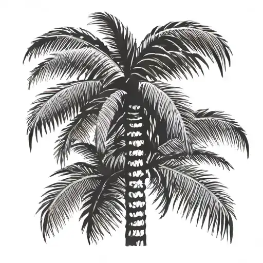 3. Palm Tree or Raffia Fronds	•	Design: A raffia palm tree (associated with life and culture in Ibibio traditions) with tattoo design idea