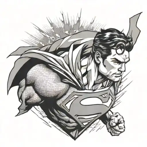 Superman tattoo design idea