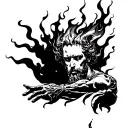 Prometheus stealing fire tattoo design idea