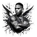 Chris Brown tattoo design idea