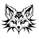 Fox Face tattoo design idea