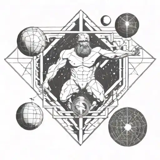 Atlas carrying the world tattoo design idea