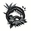 Rainforest tattoo design idea