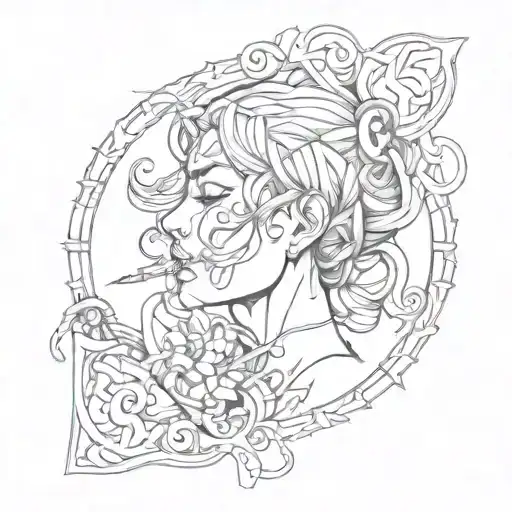 keep quiet tattoo design idea