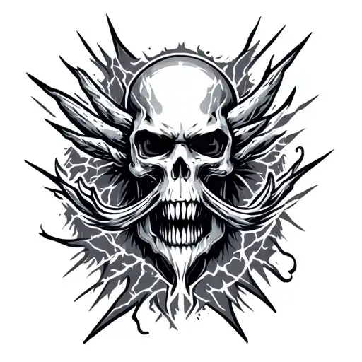 ride the lightning tattoo design idea