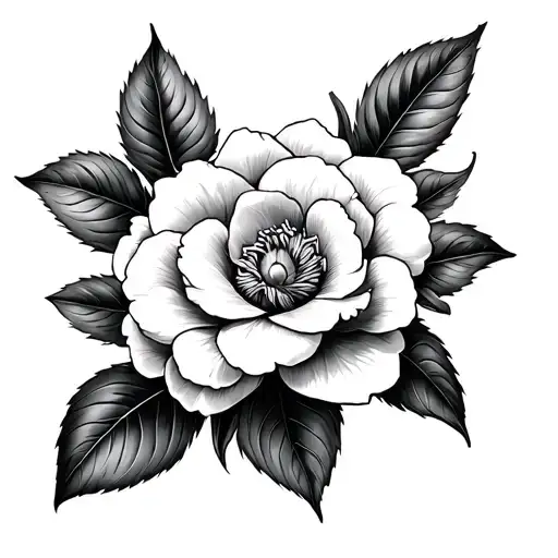 Gardenia tattoo design idea