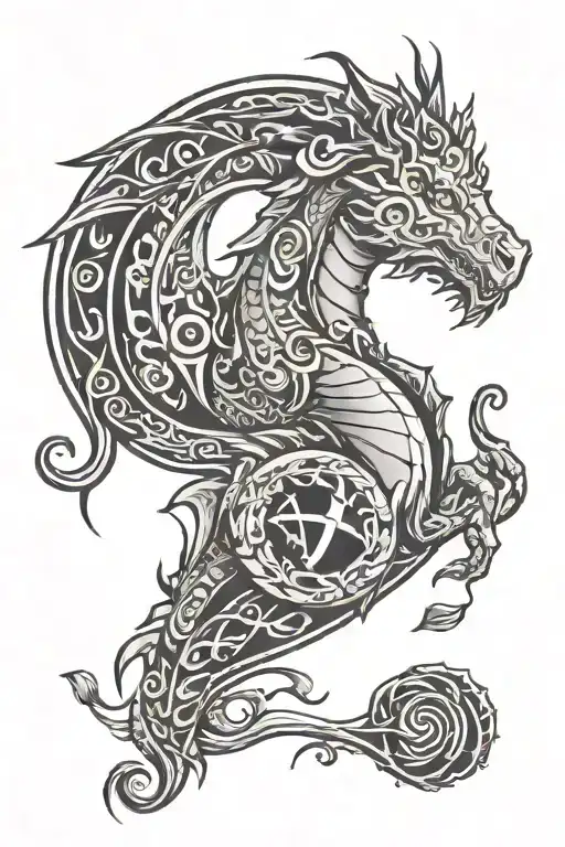 some call it good luck I call it god tattoo design idea