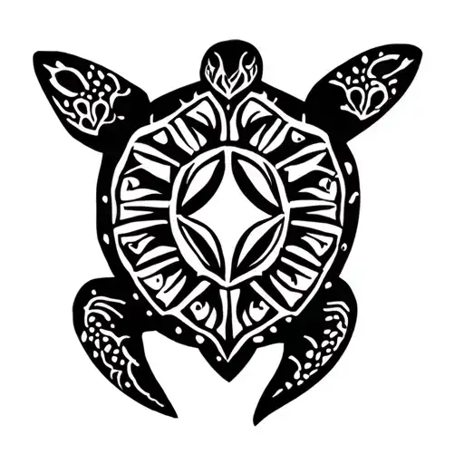 infertility and turtle  tattoo design idea