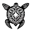 infertility and turtle  tattoo design idea