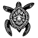 infertility and turtle  tattoo design idea